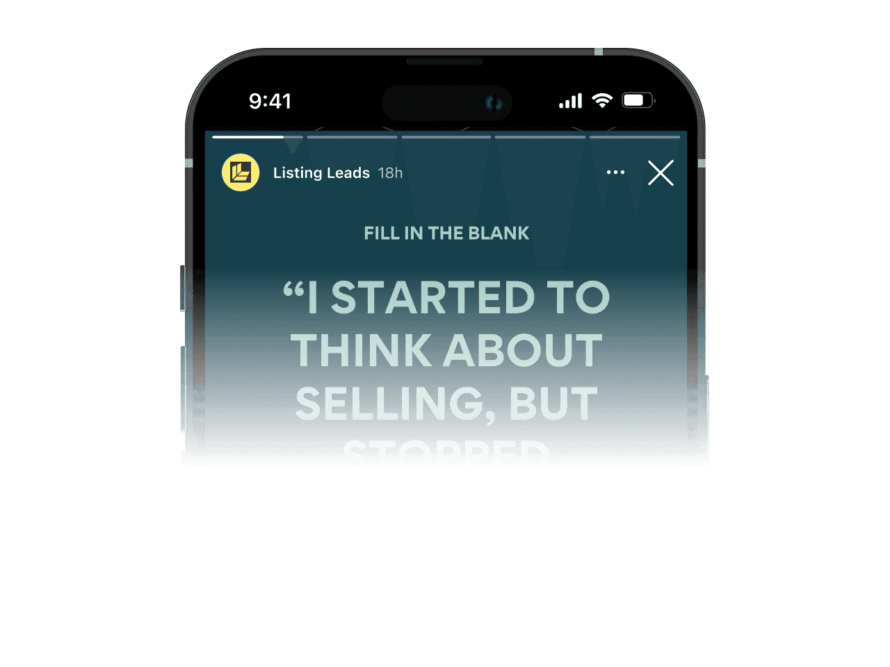 I started to think about selling…